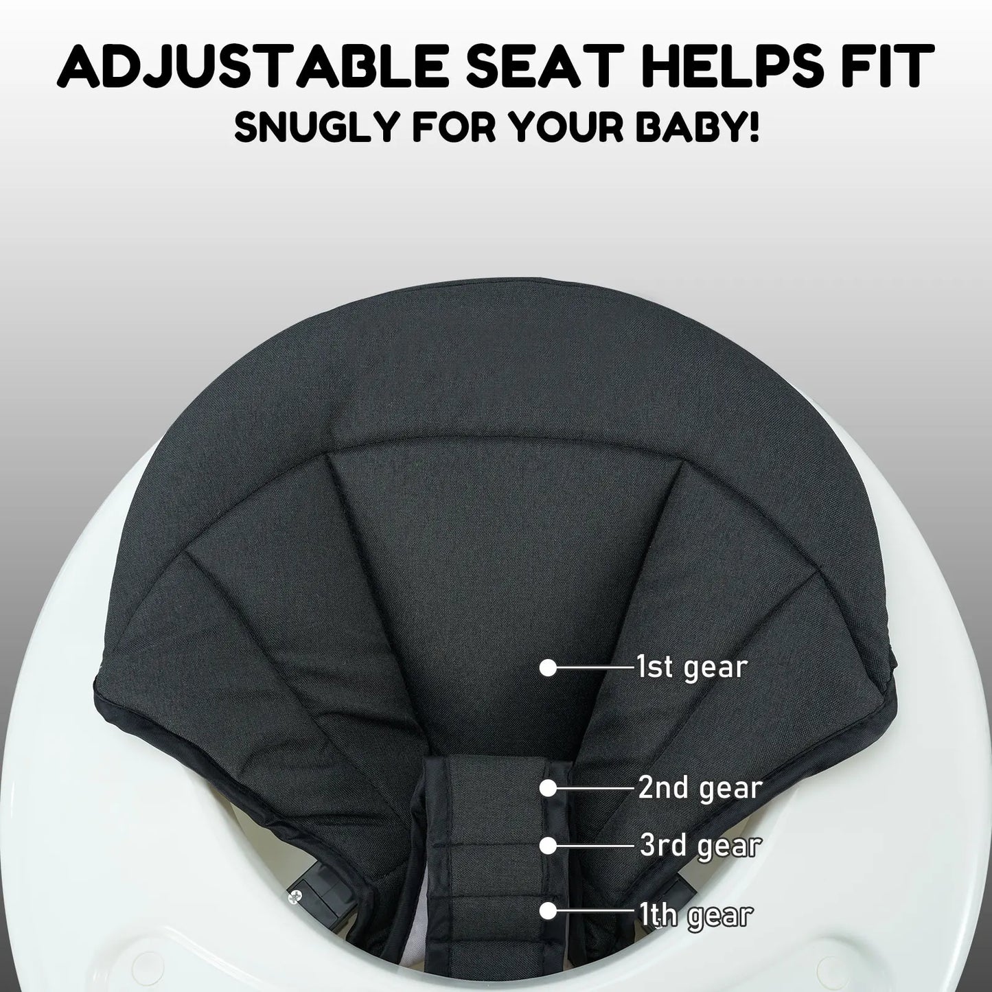 Fold, Adjust & Grow: The Ultimate 5-Height Baby Walker & Activity Center Baby Bumpers