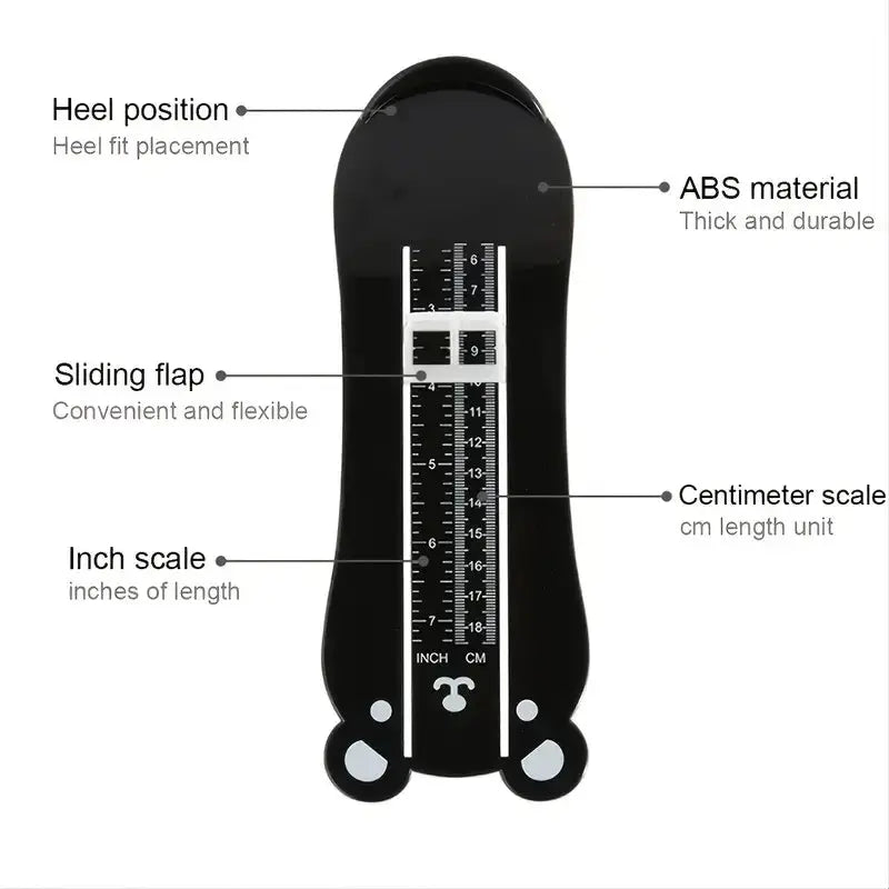 Kids Foot Measurement Gauge – Accurate Shoe Sizer for Infants & Toddlers Baby Bumpers