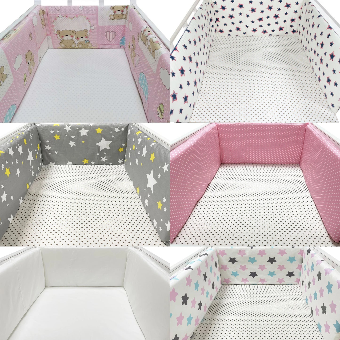Baby Cot Bed Cushion Barriers