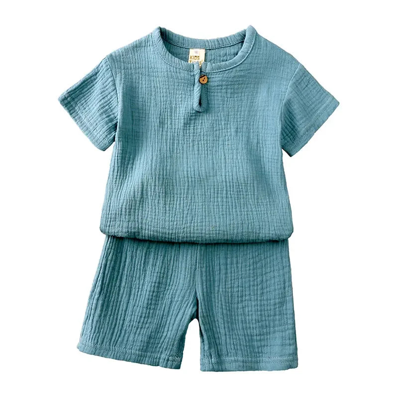 Kids Cotton Linen Set – Breathable Summer Outfit - image 10