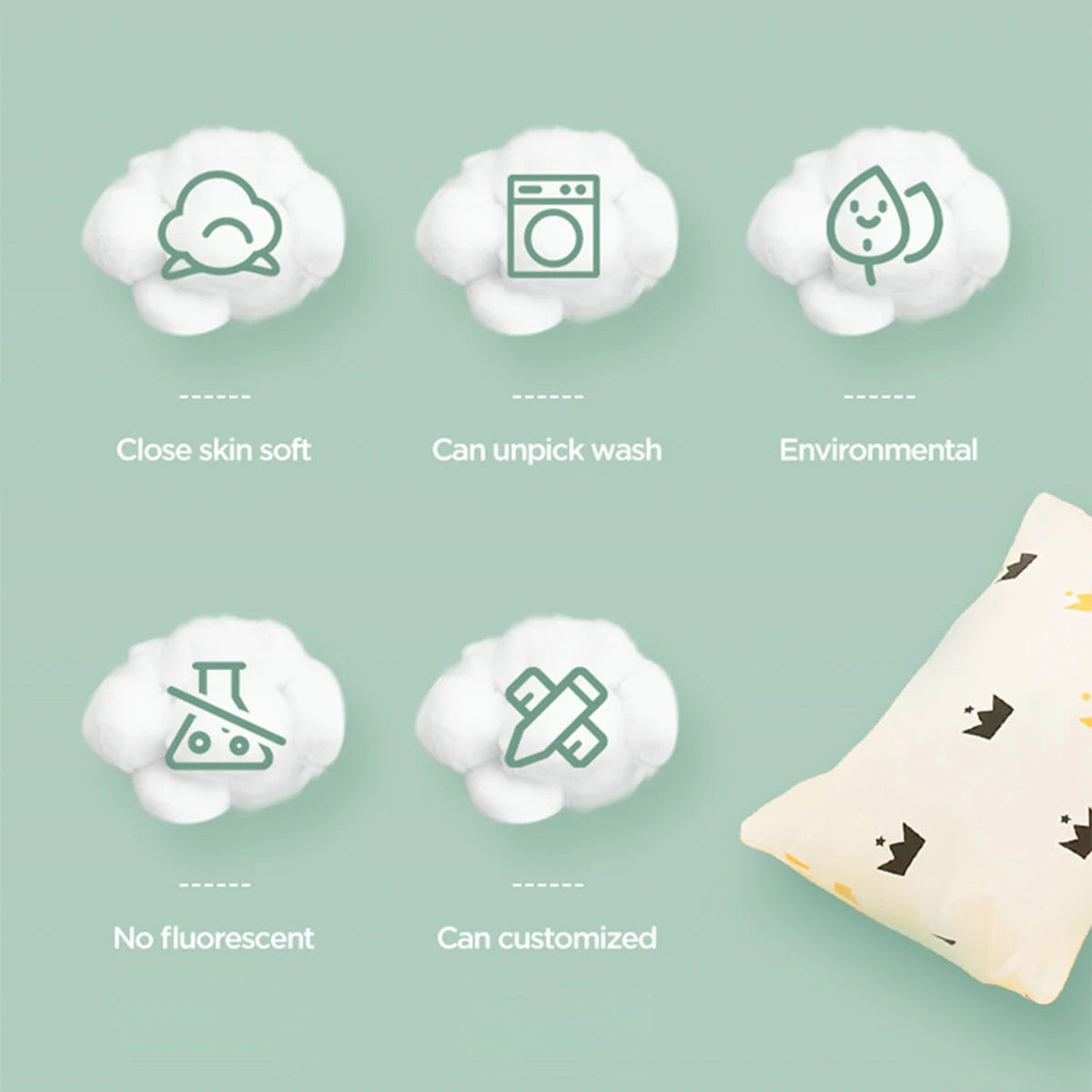 Infant Cot Bed Cushion Barriers (Cot Bumper) – Soft Breathable Padding for Supervised Cot Use