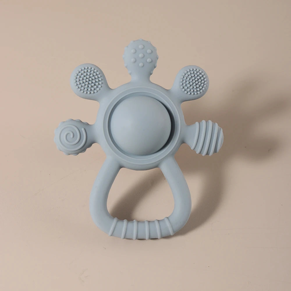 Baby Bunny Palm Rattle Teether – Safe Soothing Chew Toy - image 10