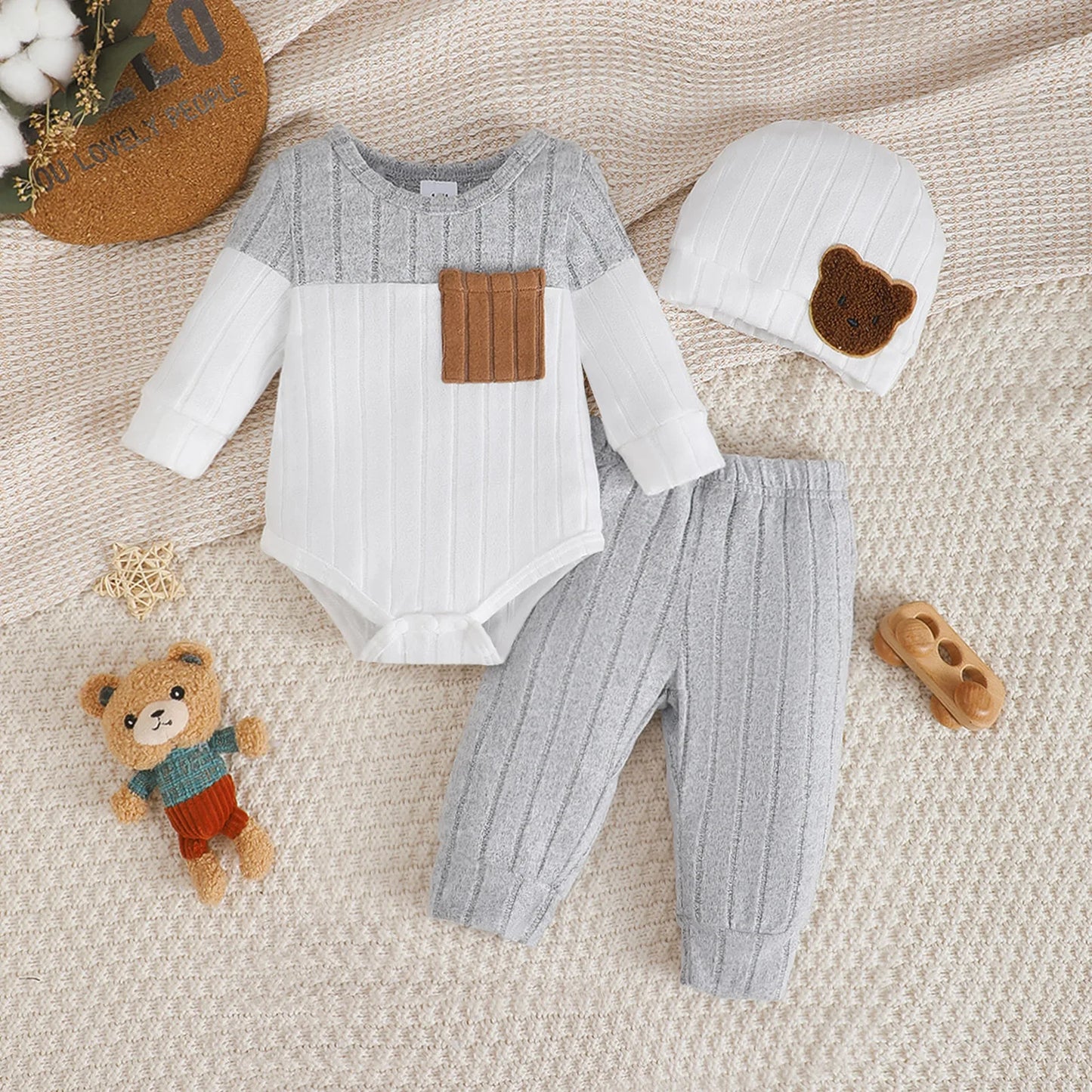 Color-Blocked Newborn Set - 0-18M Essentials - image 9