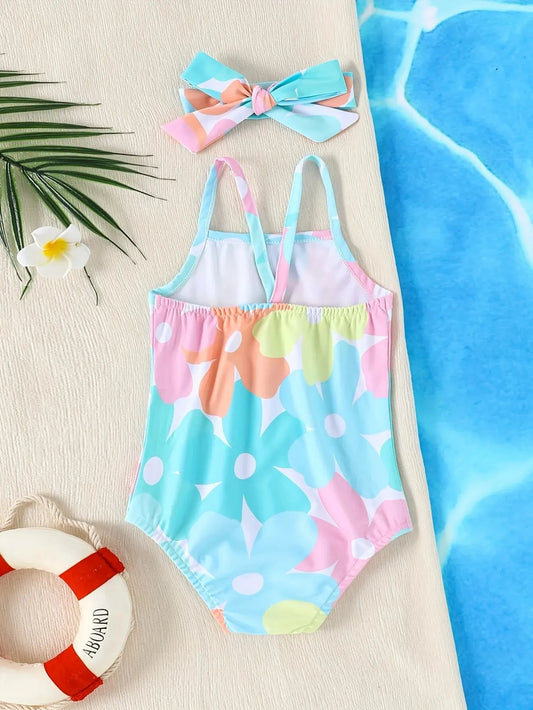 Baby Girls One-Piece Swimsuit – Newborn to Toddler