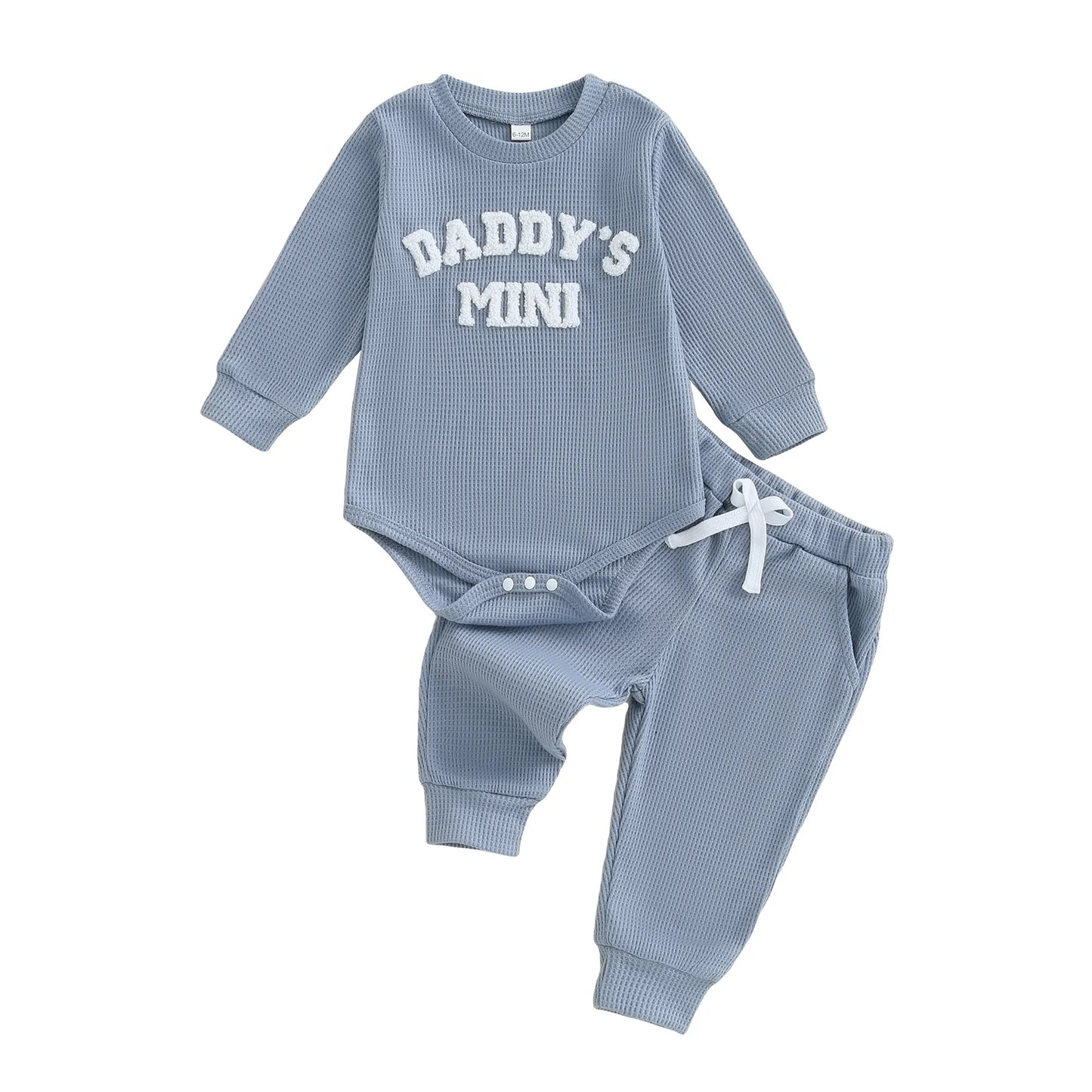 Daddy's Mini Waffle Bodysuit & Jogger Pants – Fall Fashion