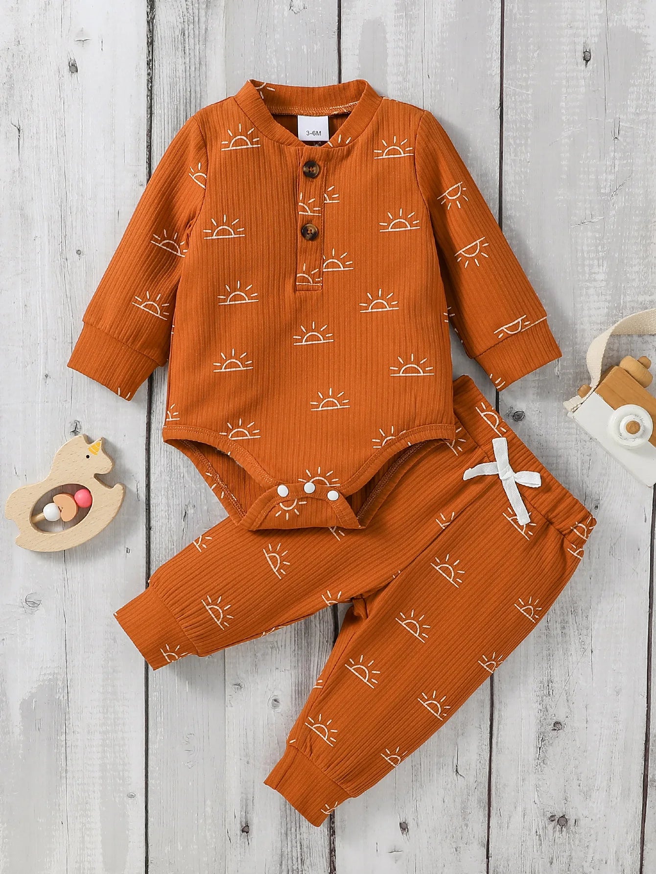 Baby Boy 2-Piece Set – Jumpsuit & Pants
