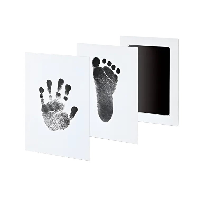 Baby Hand & Foot Print Kit – Safe Non‑Toxic No‑Touch Ink Pad Keepsake for Newborns Baby Bumpers