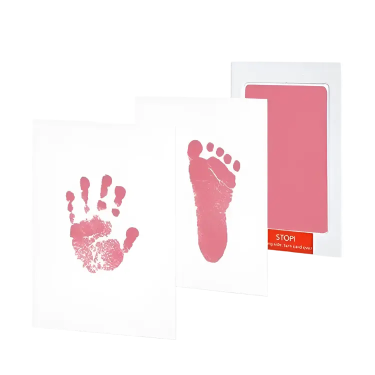 Baby Hand & Foot Print Kit – Safe Non‑Toxic No‑Touch Ink Pad Keepsake for Newborns Baby Bumpers