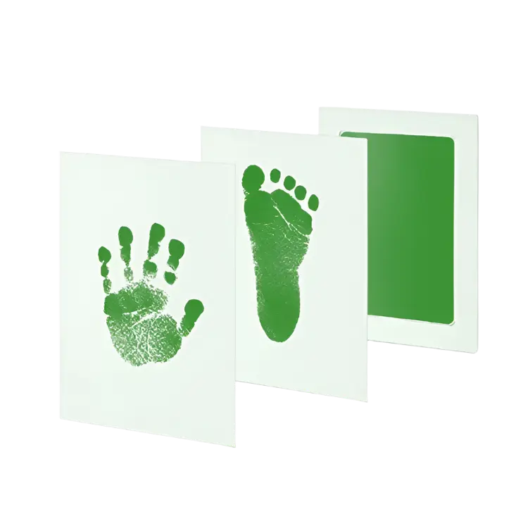 Baby Hand & Foot Print Kit – Safe Non‑Toxic No‑Touch Ink Pad Keepsake for Newborns Baby Bumpers