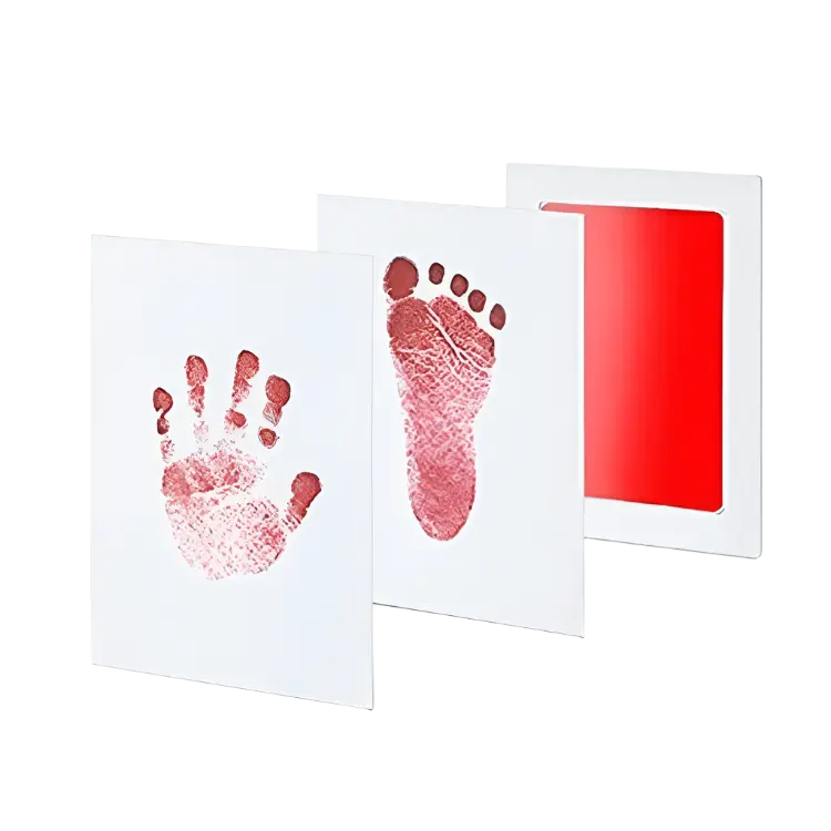 Baby Hand & Foot Print Kit – Safe Non‑Toxic No‑Touch Ink Pad Keepsake for Newborns Baby Bumpers