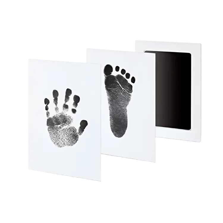 Baby Hand & Foot Print Kit – Safe Non‑Toxic No‑Touch Ink Pad Keepsake for Newborns Baby Bumpers