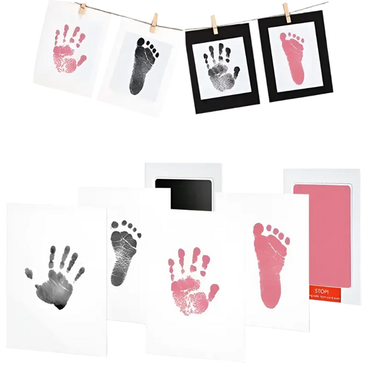 Baby Hand & Foot Print Kit – Safe Non‑Toxic No‑Touch Ink Pad Keepsake for Newborns Baby Bumpers