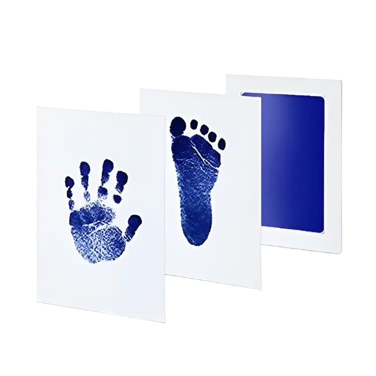 Baby Hand & Foot Print Kit – Safe Non‑Toxic No‑Touch Ink Pad Keepsake for Newborns Baby Bumpers
