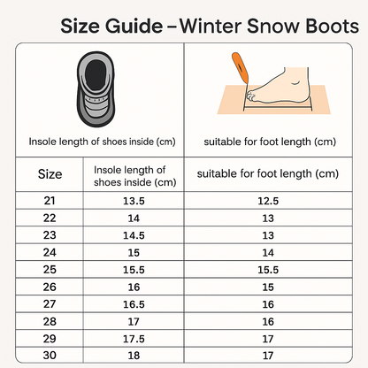 Kids Waterproof Winter Boots with Plush Lining - Warm, Non-Slip & Easy Fasten