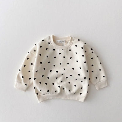 Heart Print Hoodie Set – Cozy Casual