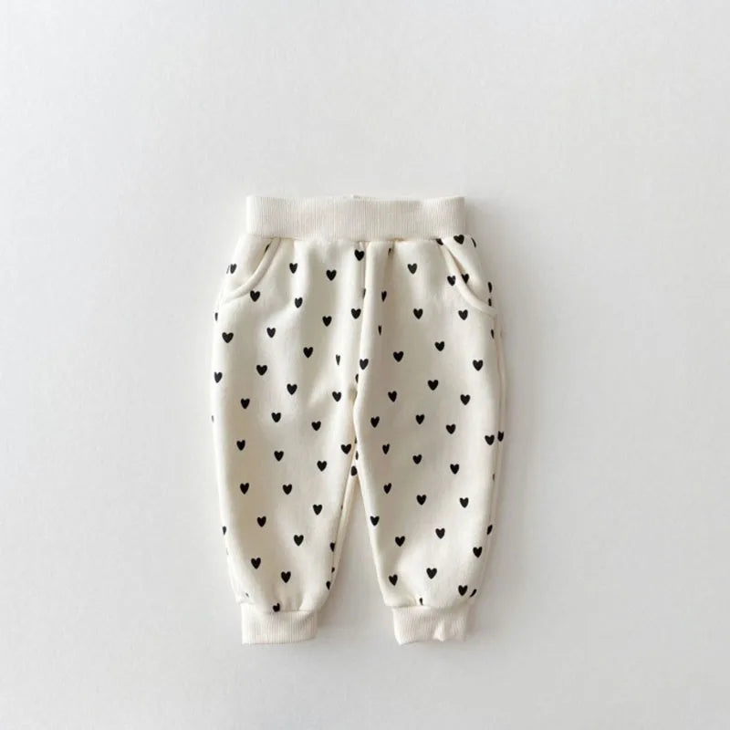 Heart Print Hoodie Set – Cozy Casual