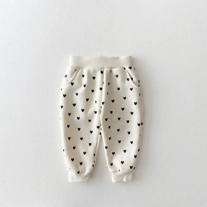 Heart Print Hoodie Set – Cozy Casual