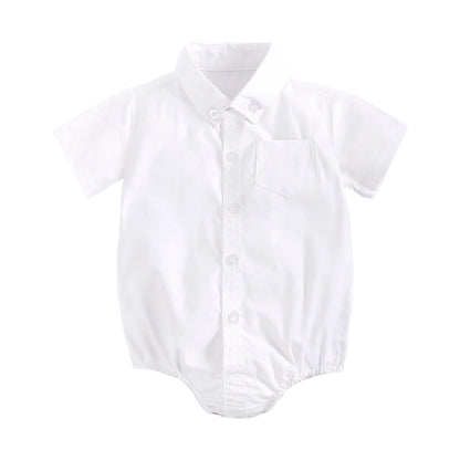 Baby Boy Plaid Bodysuit – Soft Summer Cotton Onesie