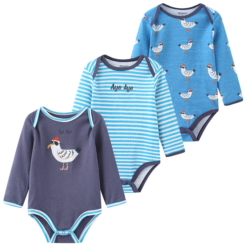 Newborn Cotton Bodysuit 3-Pack – Soft Everyday Onesies - image 6