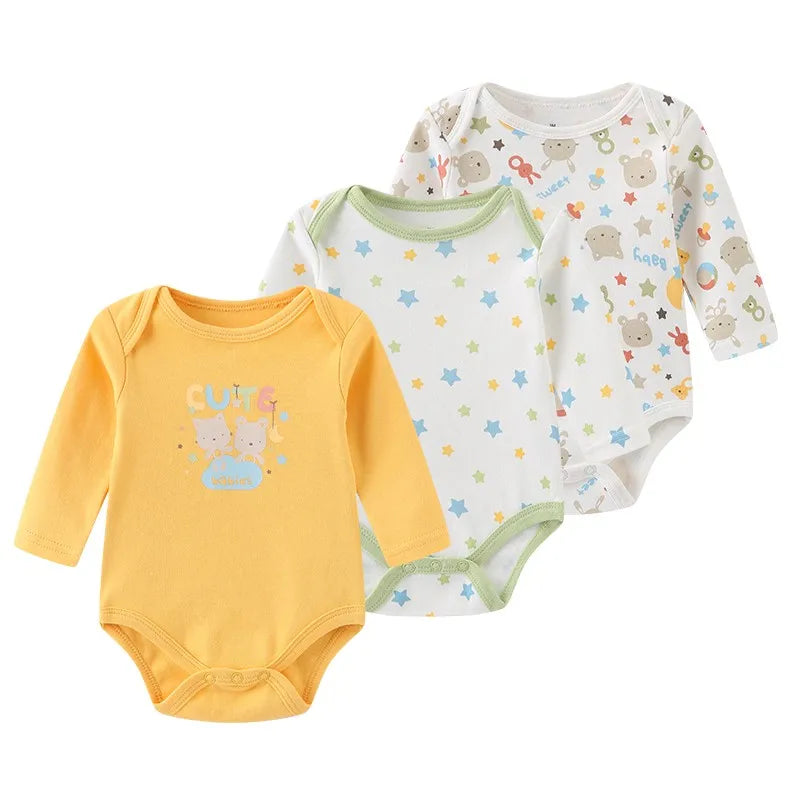 Newborn Cotton Bodysuit 3-Pack – Soft Everyday Onesies - image 15