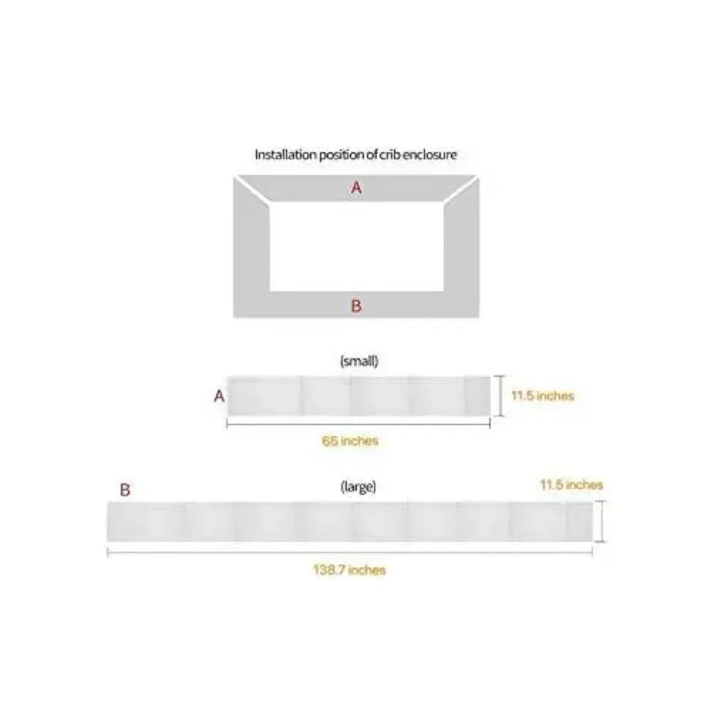 Multi-Colour Breathable Baby Crib Bumper - CozyGuard Air™
