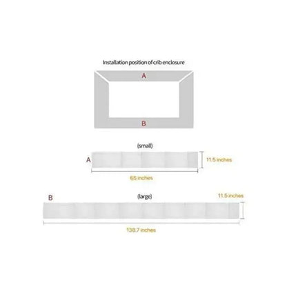 Multi-Colour Breathable Baby Crib Bumper - CozyGuard Air™