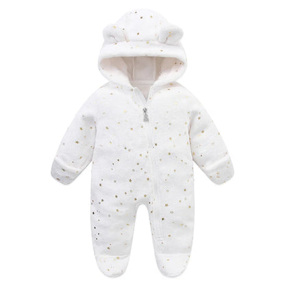 Newborn Flannel Jumpsuit – Warm Cartoon Romper - image 11