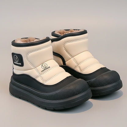 Kids Waterproof Winter Boots with Plush Lining - Warm, Non-Slip & Easy Fasten