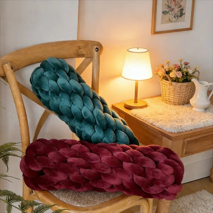 Soft Twisted Knot Nursery Cushion - CozyKnot™