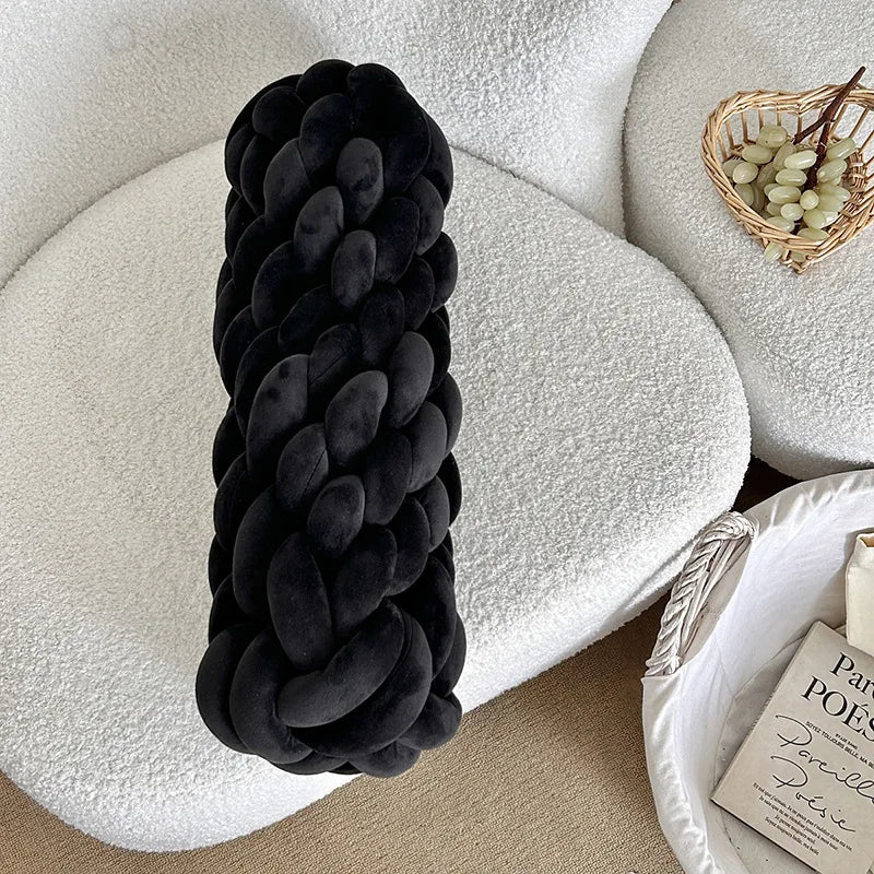 Soft Twisted Knot Nursery Cushion - CozyKnot™