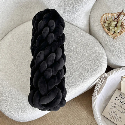 Soft Twisted Knot Nursery Cushion - CozyKnot™