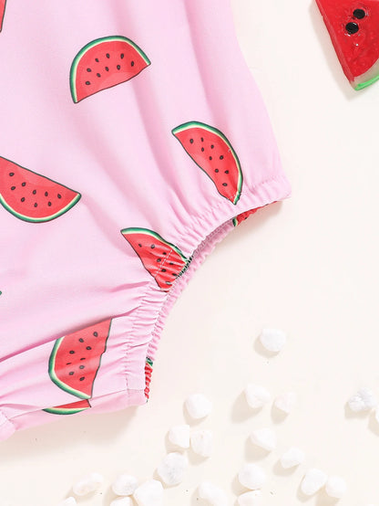 Baby Girl Watermelon Swimsuit – Cute One-Piece