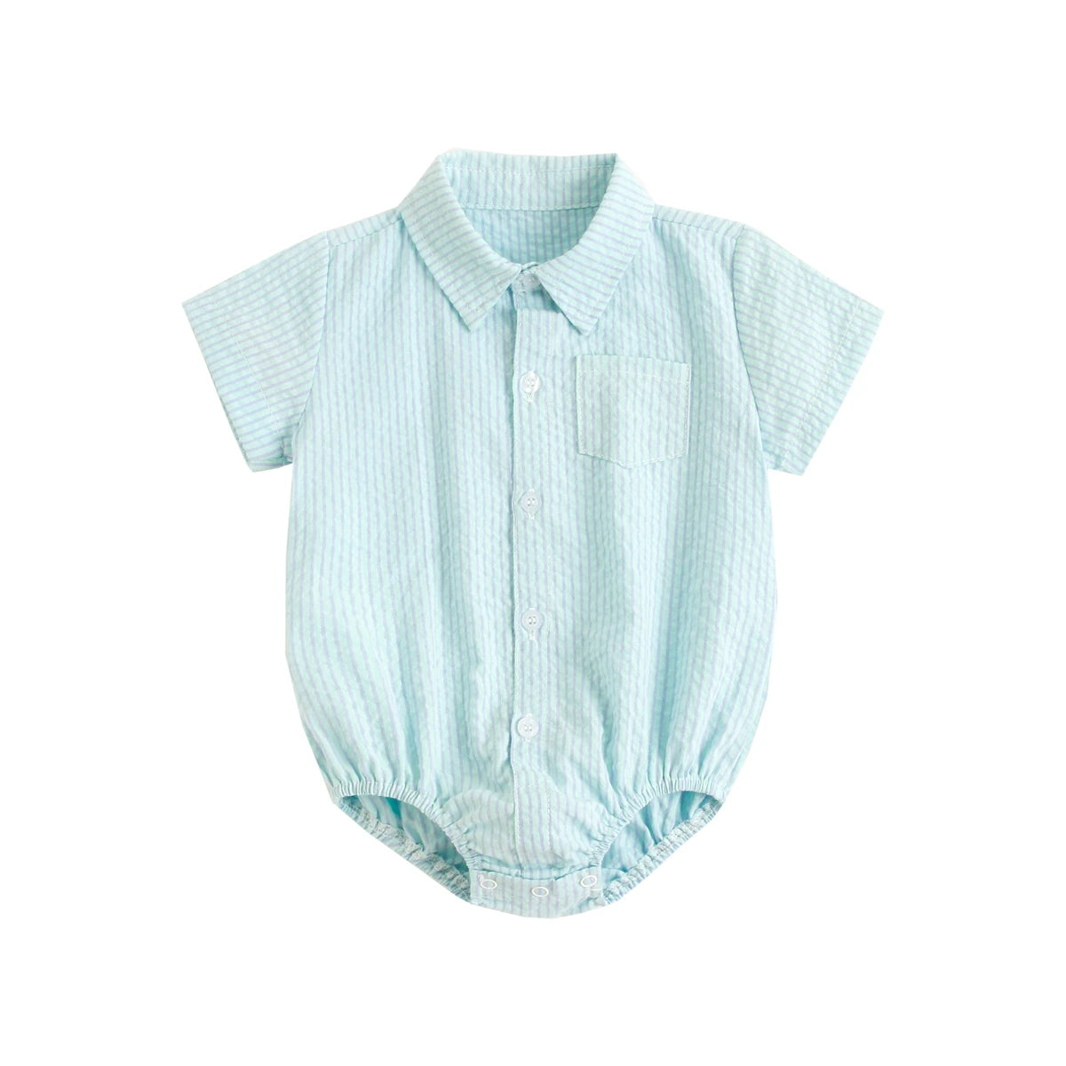 Baby Boy Plaid Bodysuit – Soft Summer Cotton Onesie