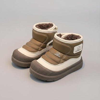 Kids Waterproof Winter Boots with Plush Lining - Warm, Non-Slip & Easy Fasten
