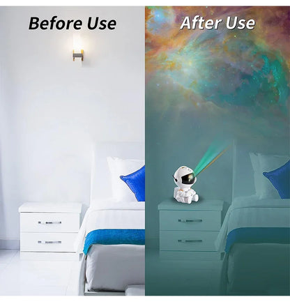 Astronaut Galaxy Star Projector Night-Light