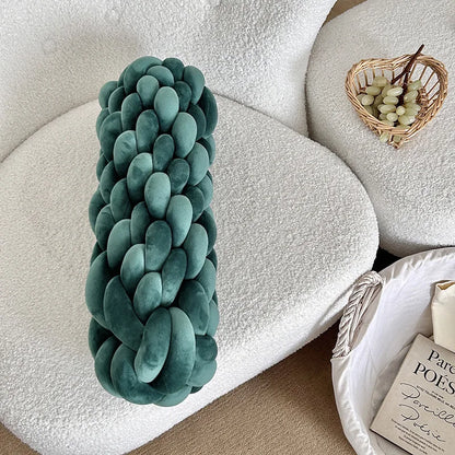 Soft Twisted Knot Nursery Cushion - CozyKnot™