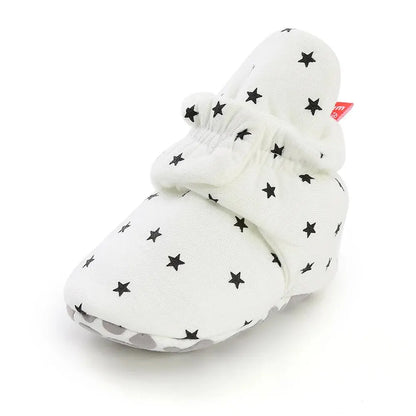 Baby First Walker Shoes – Soft Anti-Slip Star Booties