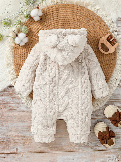 Baby Boys Winter Zipper Jumpsuit – Newborn Warmth - image 2