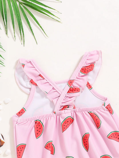 Baby Girl Watermelon Swimsuit – Cute One-Piece