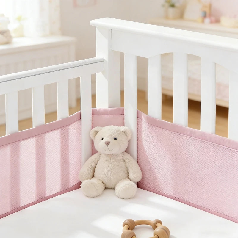Breathable Mesh Baby Crib Guard - AirGuard™