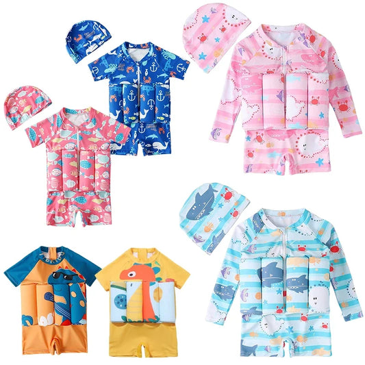 Children's Buoyancy Swimsuit - Cartoon Print
