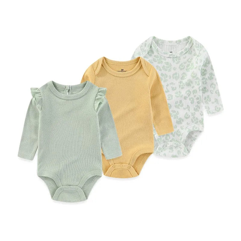 Newborn Cotton Bodysuit 3-Pack – Soft Everyday Onesies - image 21