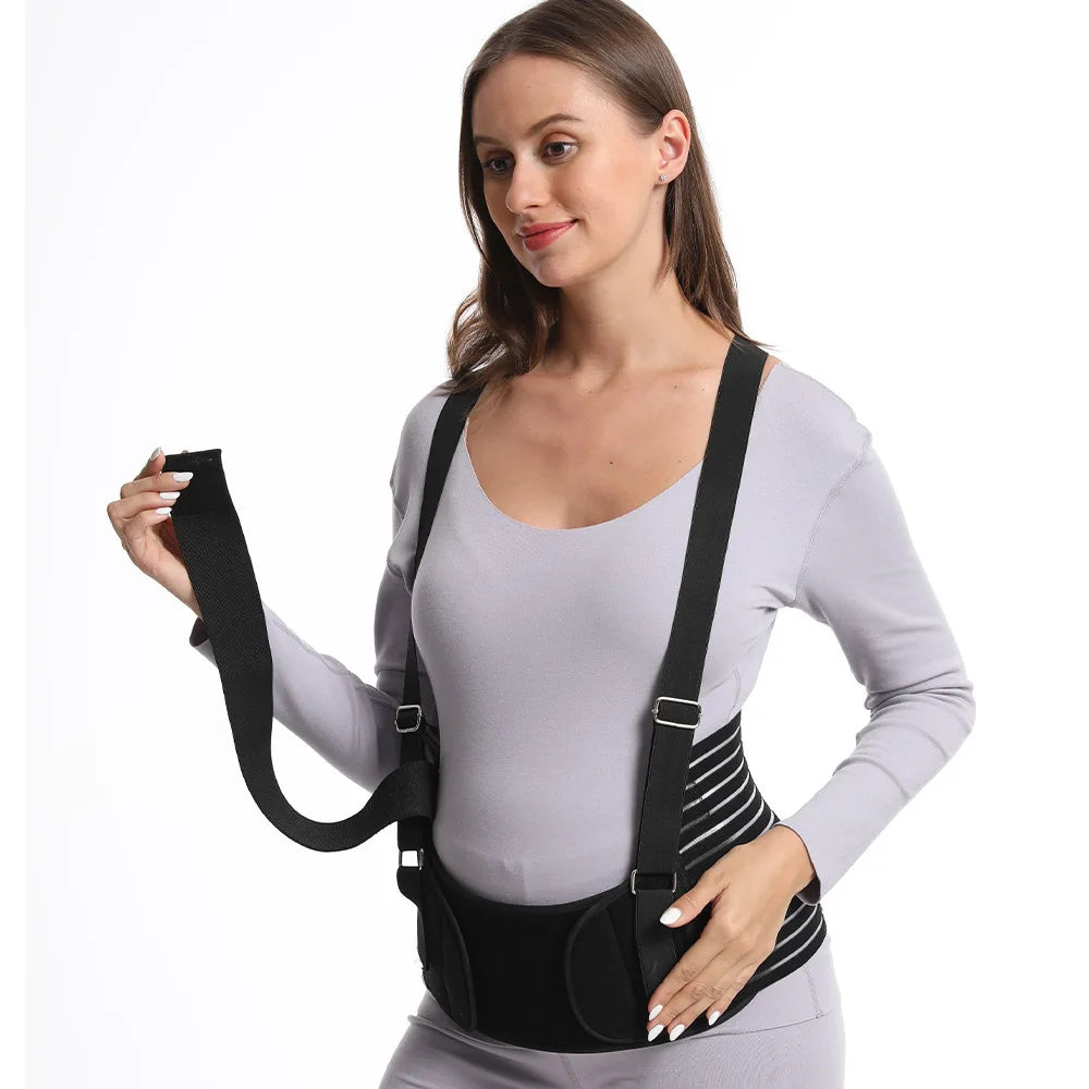 Maternity Back Support Brace – Adjustable Lumbar Relief