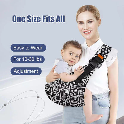 Adjustable baby carrier side sling colour option