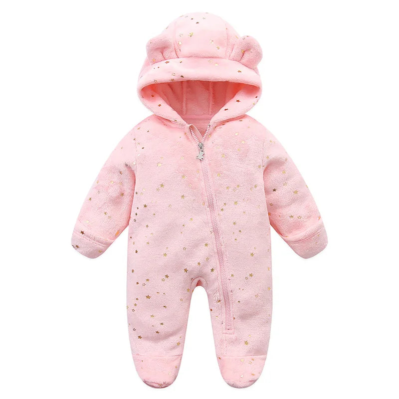 Newborn Flannel Jumpsuit – Warm Cartoon Romper - image 9