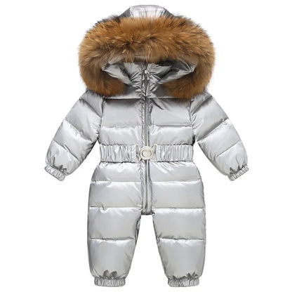 Kids Winter Waterproof Down Snowsuit
