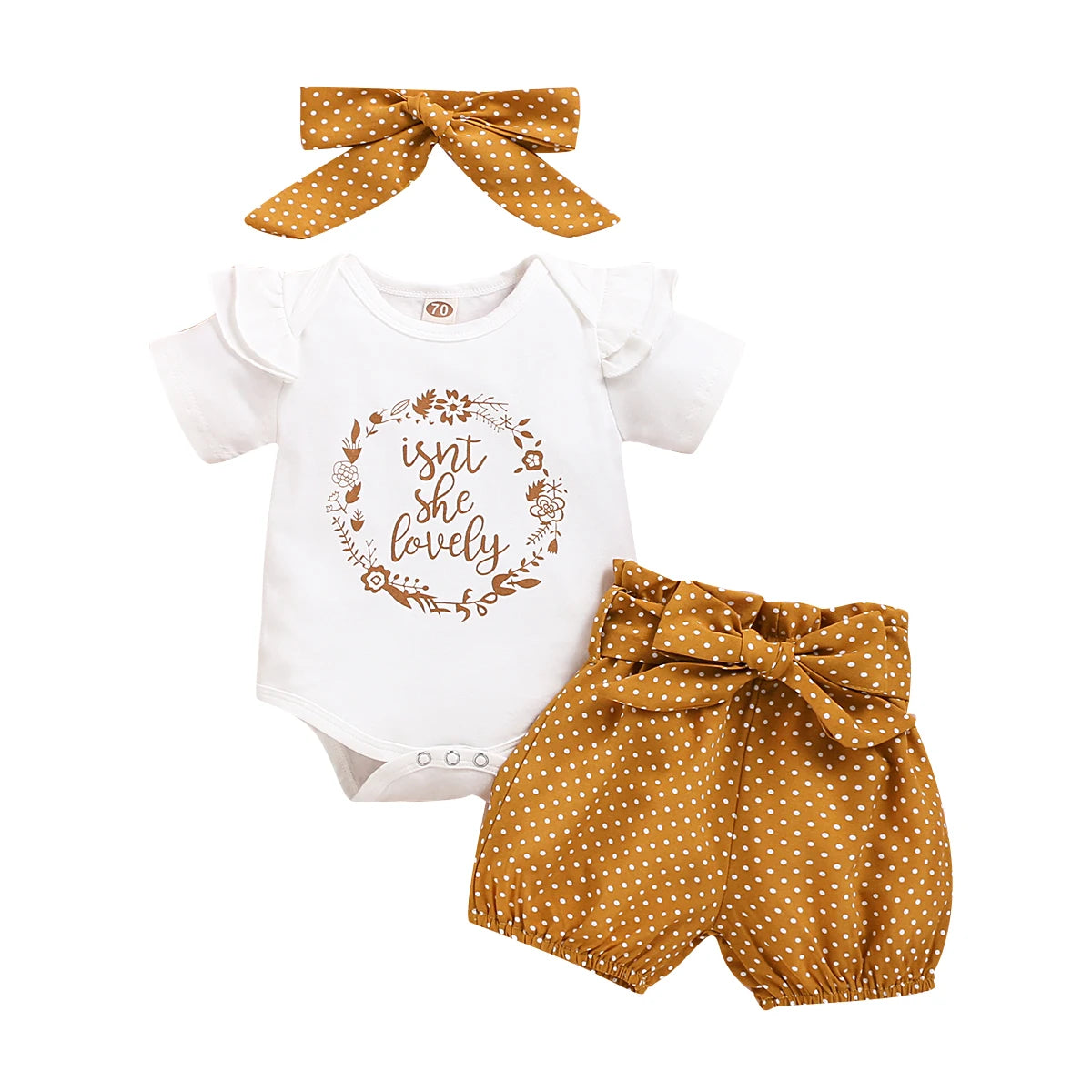 Baby Girl Summer Set – 3-Piece Outfit