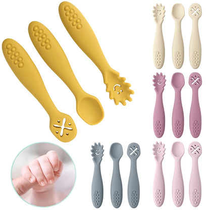 Baby Silicone Spoon Set for Safe Feeding and Weaning - image 5