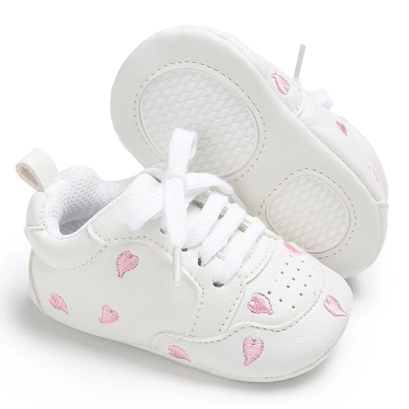 Baby Girl Soft Sole Crib Shoes - First Walker - image 14