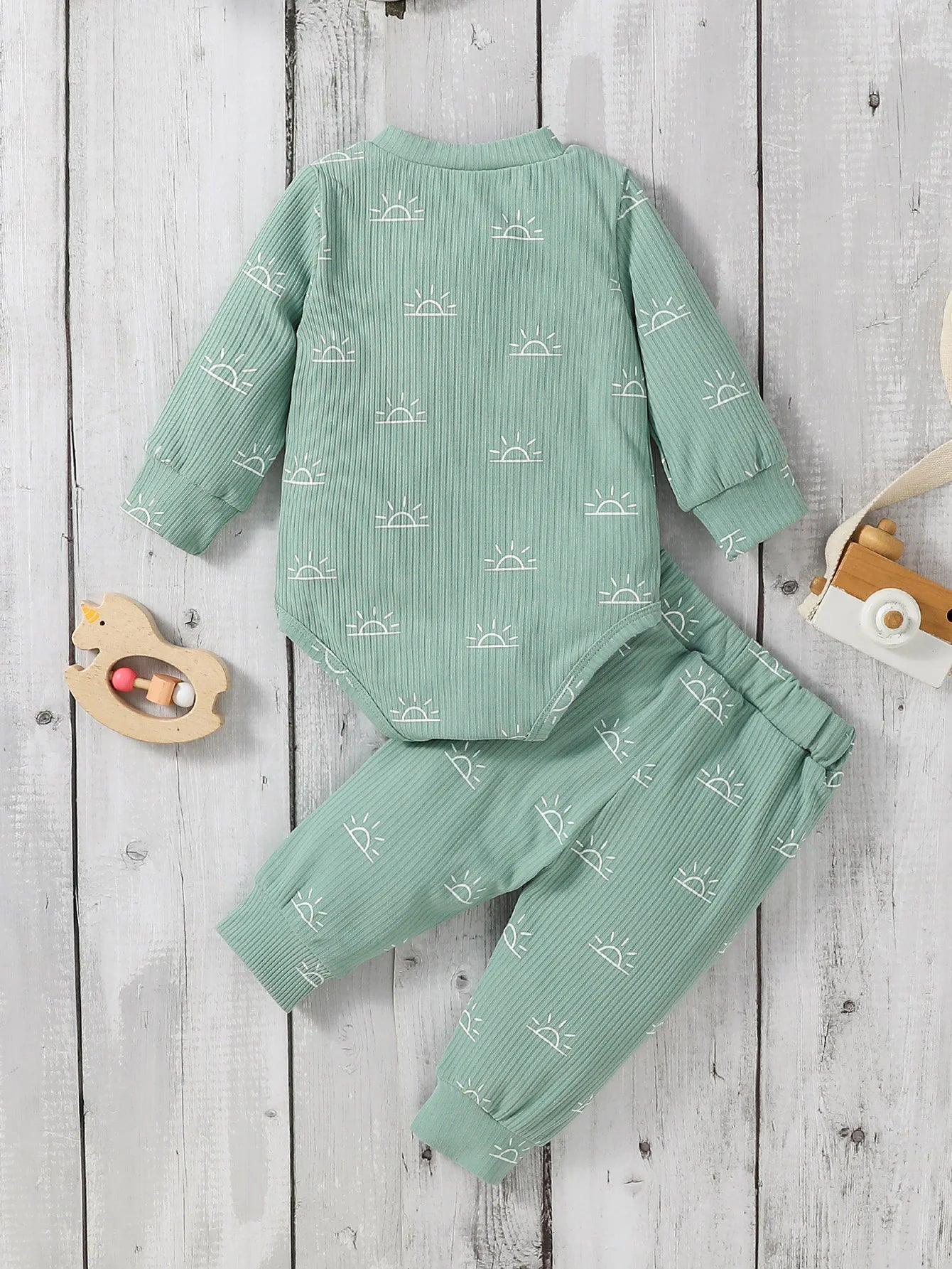 Baby Boy 2-Piece Set – Jumpsuit & Pants